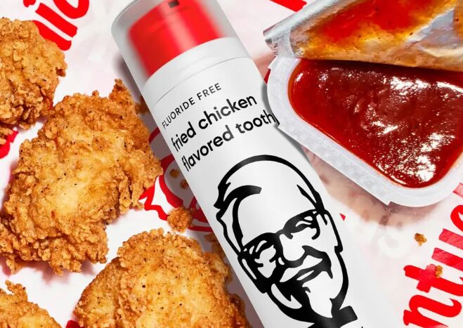 fried chicken flavored toothpaste