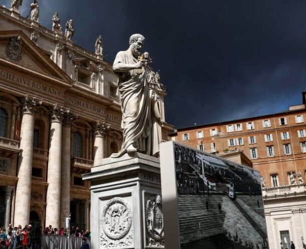 Man urinates on high altar